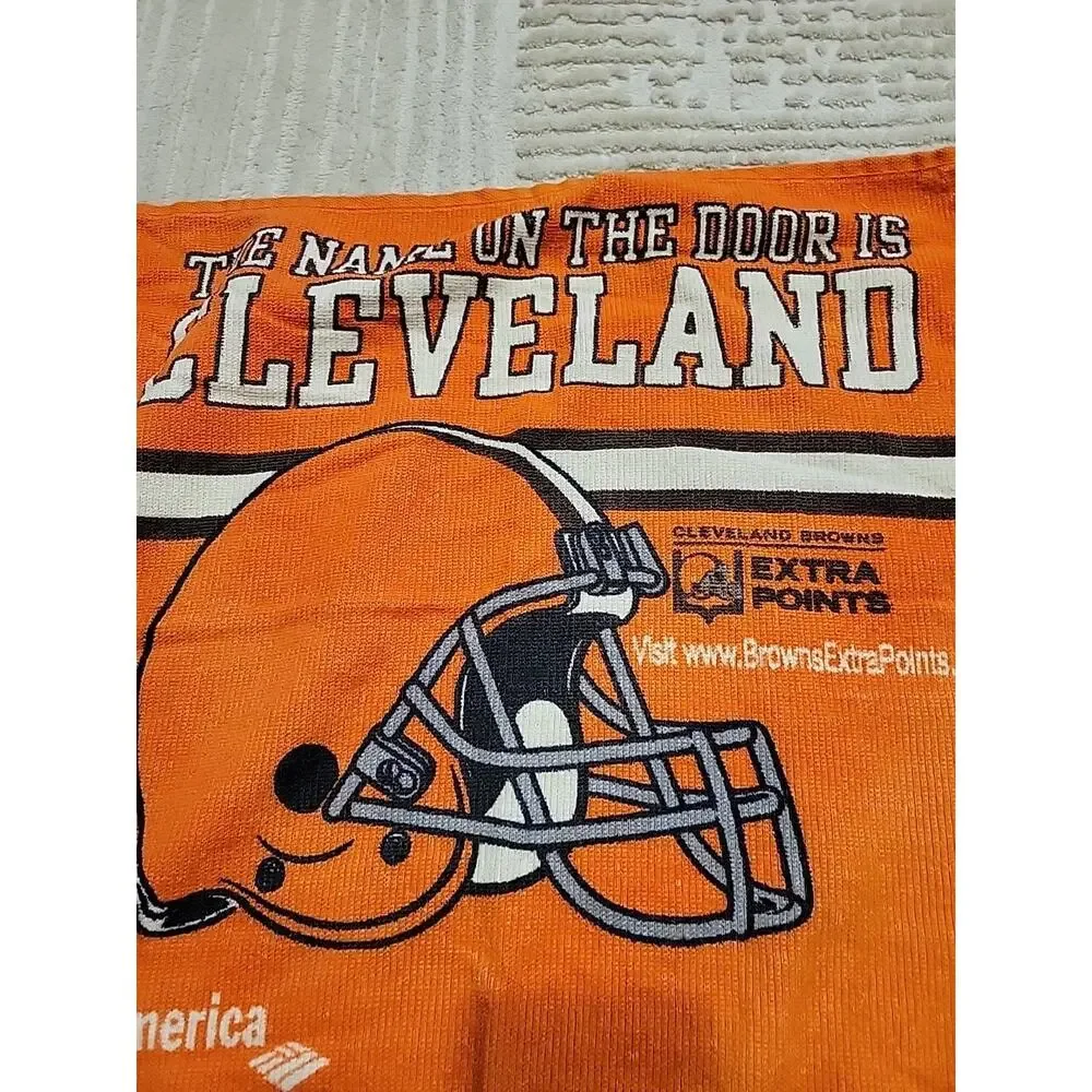 Cleveland Browns Towel Extra Points Football The Name On The Door Is Cleveland